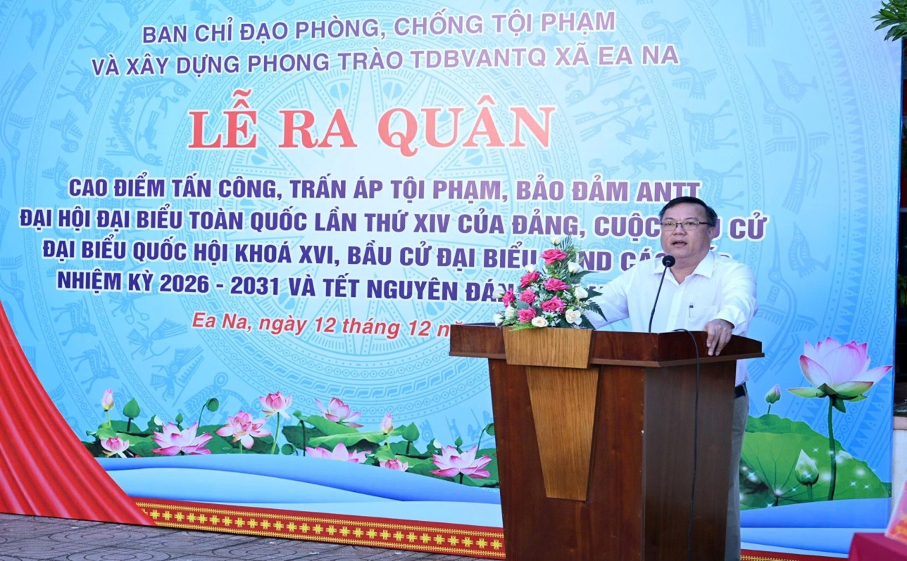 LỄ RA QUÂN CAO ĐIỂM TẤN CÔNG, TRẤN ÁP TỘI PHẠM, BẢO ĐẢM AN NINH TRẬT TỰ CÁC SỰ KIỆN CHÍNH TRỊ QUAN TRỌNG VÀ TẾT NGUYÊN ĐÁN BÍNH NGỌ 2026